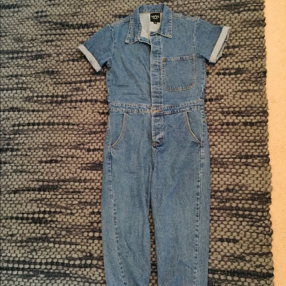 boohoo pink boiler suit